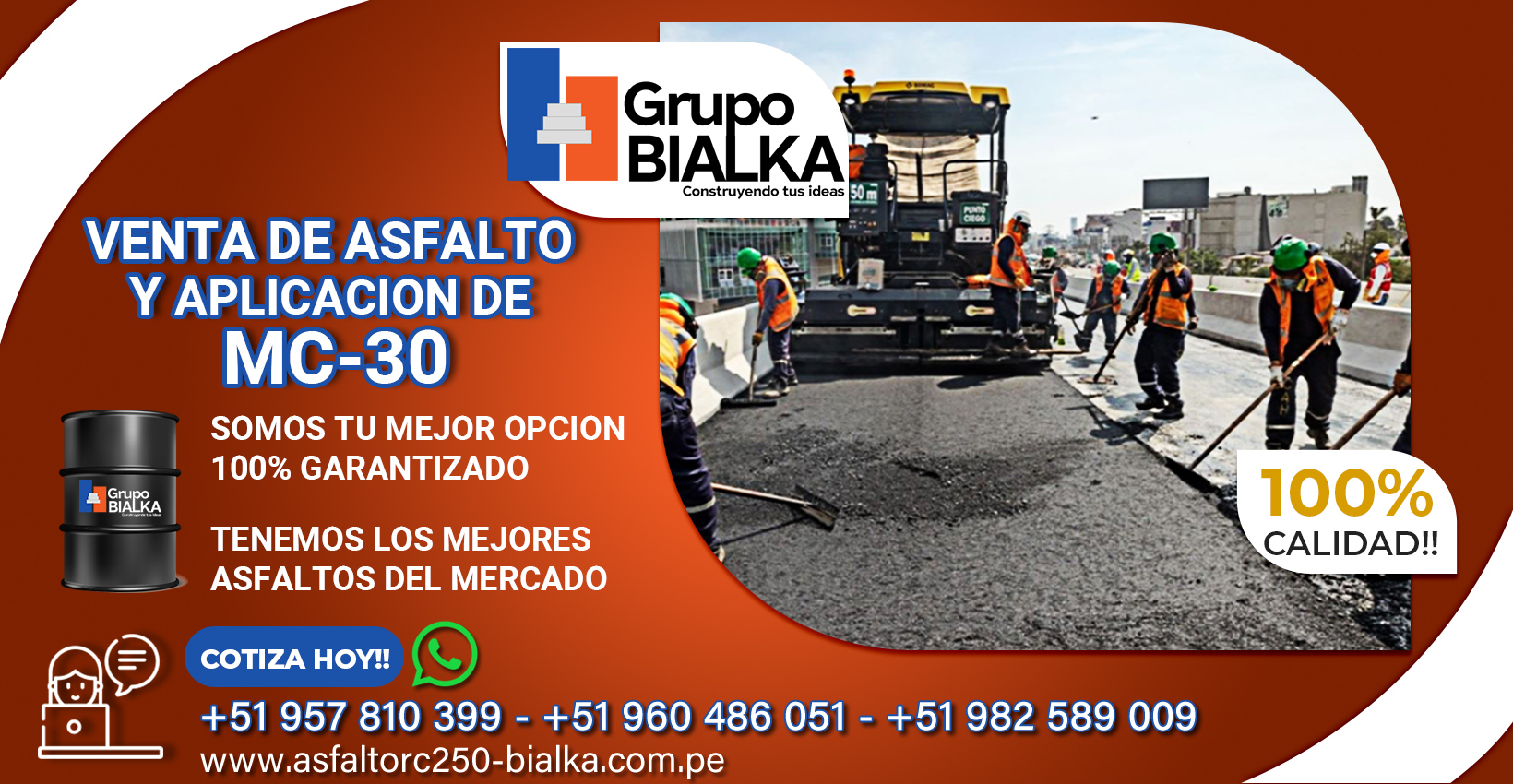 asfalto liquido mc30